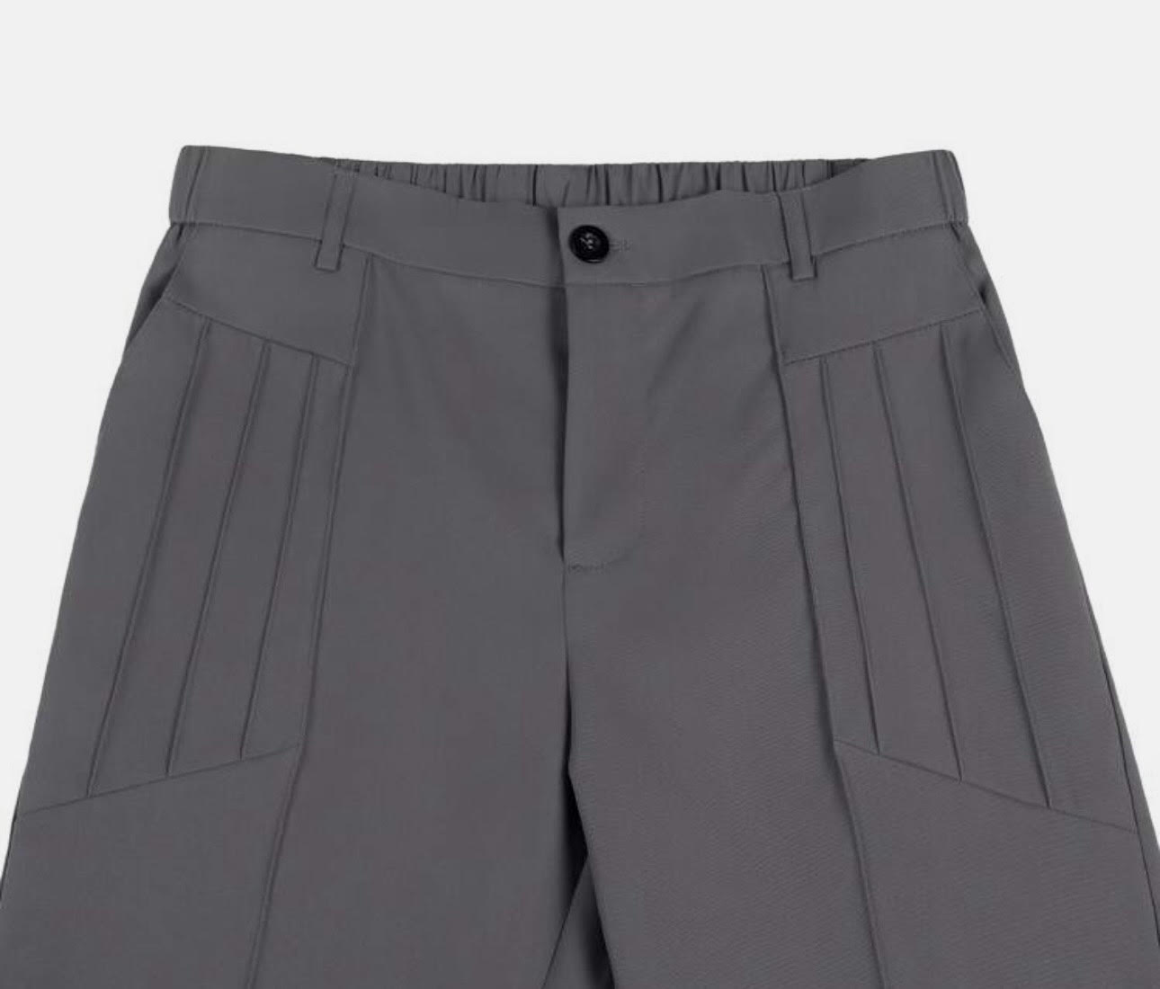 Men's Solid Color Pleated Pants